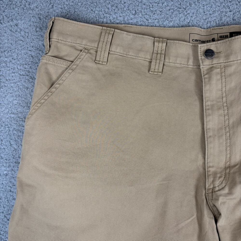 Carhartt Rugged Flex Relaxed Fit Canvas Work Pant Mens 46x30 Workwear BN2291-M - Picture 3 of 12